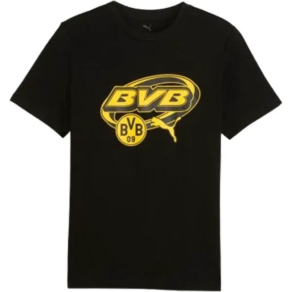 Puma BORUSSIA DRTMUND FTBLCULTURE TEE Pánske tričko, čierna, veľkosť