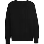 GAP V-COTTON CABLE CREW Dámsky sveter, čierna, veľkosť