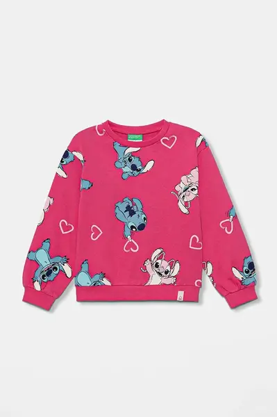 Detská bavlnená mikina United Colors of Benetton