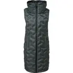 s.Oliver RL OUTDOOR WAISTCOAT Dlhá vesta s prešívaním, tmavo zelená, veľkosť