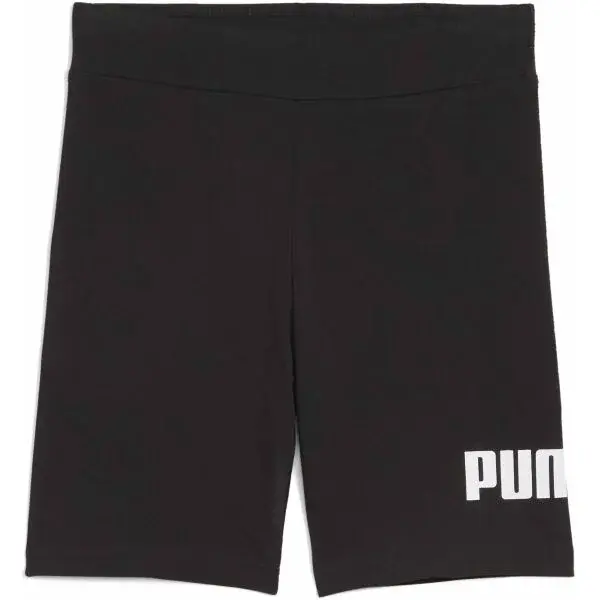Puma ESSENTIALS NO. 1 LOGO SHORT LEGGINS G Dievčenské krátke legíny, čierna, veľkosť