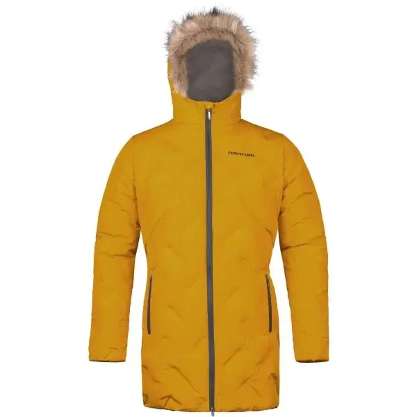 Hannah LILIAN Dámsky páperový kabát, žltá, veľkosť