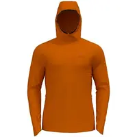 Odlo M ASCENT PW 220 MID LAYER HOODY Pánska mikina, hnedá, veľkosť