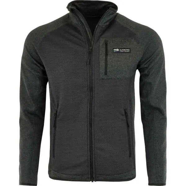 ALPINE PRO LOREW Pánska funkčná mikina, čierna, veľkosť