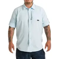 ADVENTER & FISHING FUNCTIONAL UV SHIRT Funkčná UV košeľa s dlhým rukávom, svetlomodrá, veľkosť