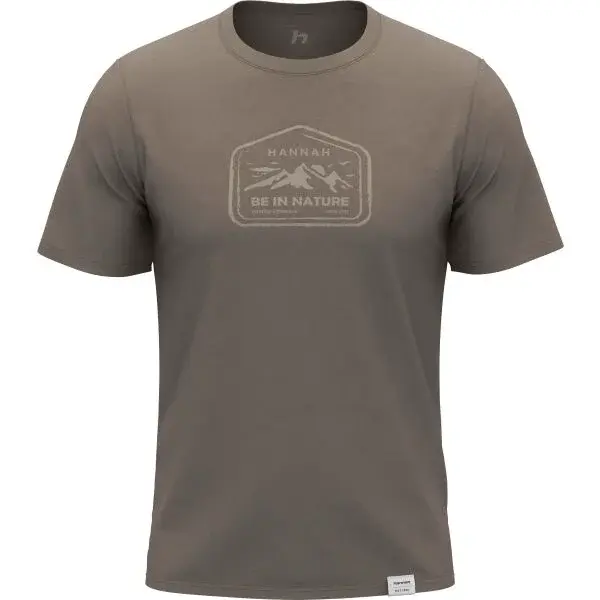 Hannah MIKO Pánske tričko, hnedá, veľkosť XXXL