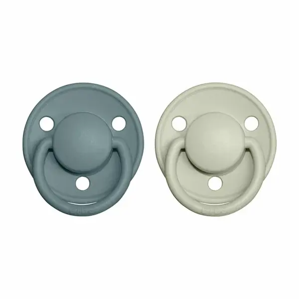 BIBS De Lux cumlíky zo silikónu 2ks - one size - Island Sea / Sage