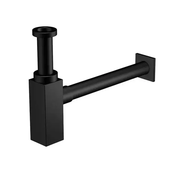 Steinberg 120 - Designový sifón, matná čierna 120 1696 S