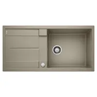 Blanco Metra XL 6 - Silgranitový drez, 100x50 cm, s ovládaním odtoku, tartufo 517360