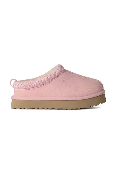 Semišové papuče UGG TAZZ DAZZLE růžová barva, 1174130K