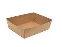 500 ks - Papierová miska kraft 135x110x45 mm 500ml