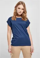 Women's spaceblue Extended Shoulder T-Shirt