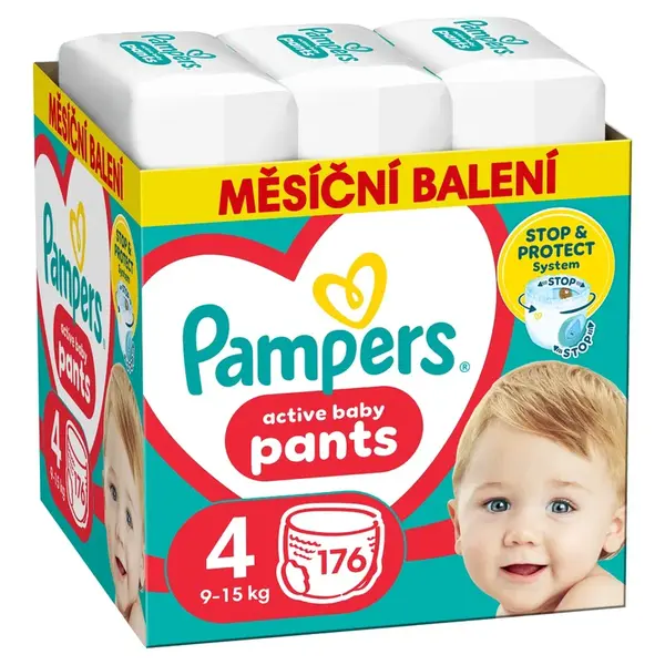 Pampers Pant 360° 4 plenkové kalhotky 9-15kg 176ks