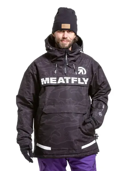 Pánská snb & ski bunda meatfly zenith černá xxl