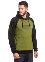 Meatfly pánská technická mikina Gravel Calla Green / Black | Černá | Velikost M