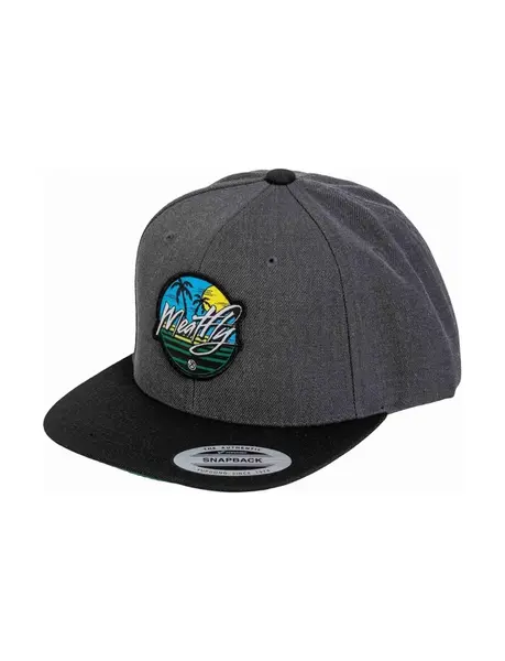 Meatfly kšiltovka Flanker Snapback Beach / Charcoal / Black | Černá | Velikost One Size