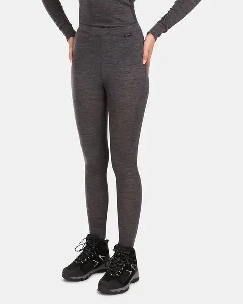 Dámské termo kalhoty z merino vlny kilpi mavora bottom-w tmavě šedá 46