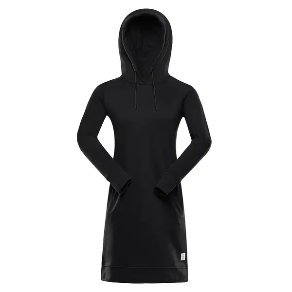 Dámské mikinové šaty alpine pro oleba černá l