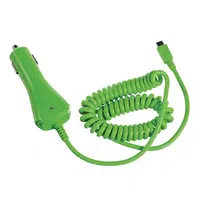 Autonabíječka CELLY s konektorem microUSB, výstup 1A, zelená