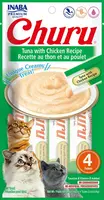 INABA Cat Churu Pyré - tuňák s kuřecím 4 x (4 x 14 g)