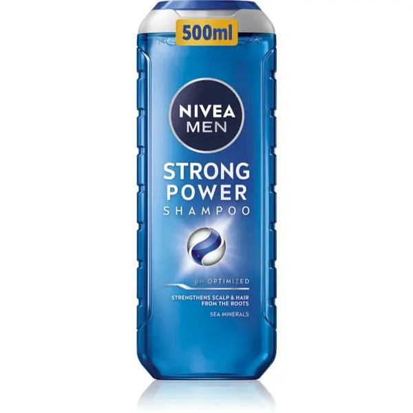 NIVEA MEN Strong Power šampon pro růst vlasů a posílení od kořínků 500 ml