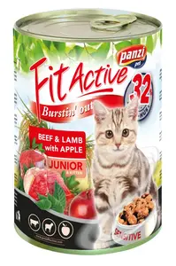 FitActive Junior Beef & Lamb konzerva pro kočky 24 x 415 g (308951)