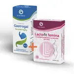 Gastrogal kapky 50ml + Lactofit femina cps 10