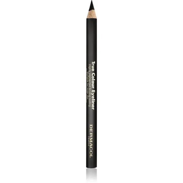 Dermacol True Colour Eyeliner dlhotrvajúca ceruzka na oči odtieň 01 Black 4 g