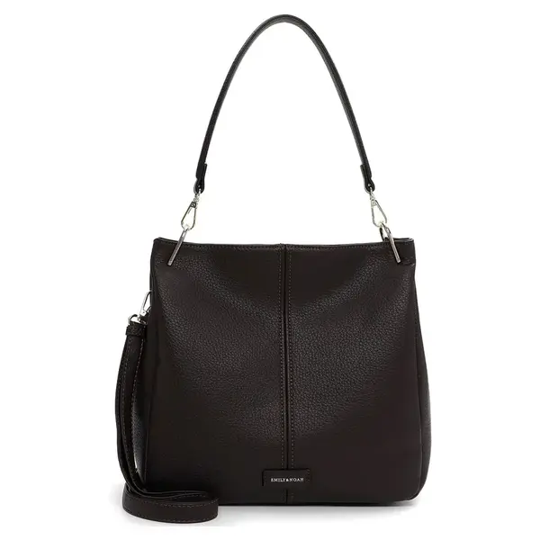 Dámská kabelka přes rameno Emily & Noah Peta - tmavě hnědá