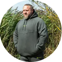 Ridgemonkey mikina s kapucí apearel thermapro heavyweight hoody green - m