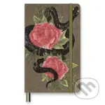 Moleskine - zápisník Snake Roses (stredný, linajkovaný, pevná väzba, elastické zatváranie)