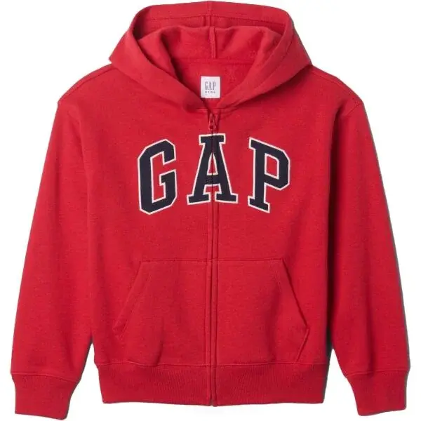 GAP V-BAS HERITAGE FZ Chlapčenská mikina, červená, veľkosť