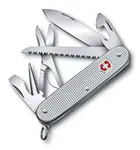 VICTORINOX - Střední kapesní nůž Farmer X Alox, 10 funkcí, stříbrná 0.8271.26