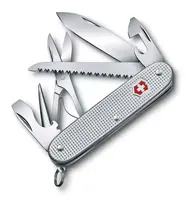 VICTORINOX - Střední kapesní nůž Farmer X Alox, 10 funkcí, stříbrná 0.8271.26
