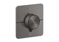 Axor ShowerSelect ID - Termostatická baterie pod omítku, pro 2 spotřebiče, kartáčovaný černý chrom 36755340