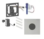 Geberit - Elektronické ovládání splachování pisoárů typ 40, bateriové napájení, easy to clean, Bluetooth, kartáčovaná nerez 116.034.FW.1