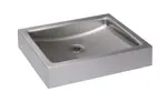 Sanela Nerezová umyvadla - Umyvadlo na desku, 40x35 cm, bez přepadu, nerez SLUN 73A