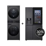 SET - LG WashTower WT1210BBF + Chladnička InstaView™ GSXE90EVAD