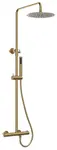 Sapho Sprchy - Sprchový set s termostatem, matná zlatá KU139GB
