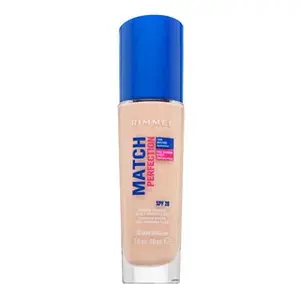 Rimmel London Match Perfection 24HR SPF20 Foundation tekutý make-up pre zjednotenú a rozjasnenú pleť 010 Porcelain 30 ml