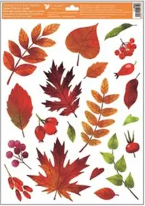 Okenní fólie 40007 barevné podzimní listí  30x42cm