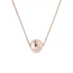 Zlatý řetízek s kuličkou z růžového zlata KLENOTA