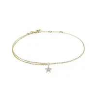 Zlatý náramek s diamanty KLENOTA