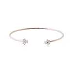 Náramek z růžového zlata se šesti brilianty KLENOTA