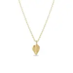 Zlatý náhrdelník s malým lístkom KLENOTA
