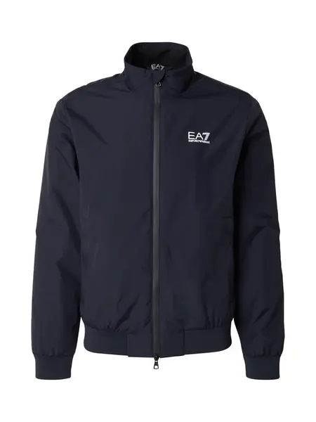 EA7 Emporio Armani Prechodná bunda  tmavomodrá / biela