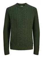 JACK & JONES Sveter 'JJPaul'  tmavozelená