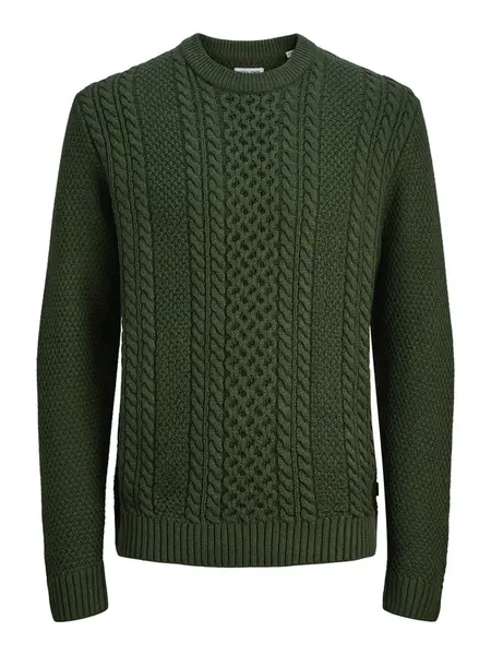 JACK & JONES Sveter 'JJPaul'  tmavozelená