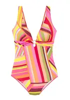 Bruno Banani Jednodielne plavky  žltá / oranžová / marhuľová / ružová