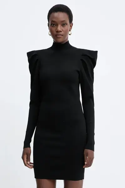 Šaty Twinset černá barva, mini, přiléhavé, 252AT3010